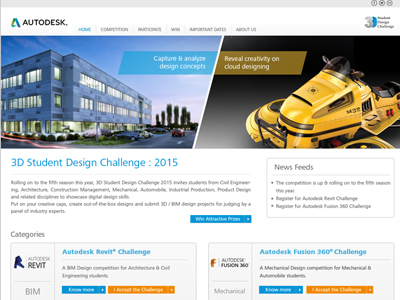 3D Student Design Challenge Website